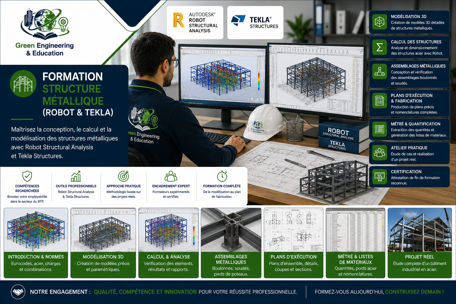 formation structure métallique (robot & tekla)